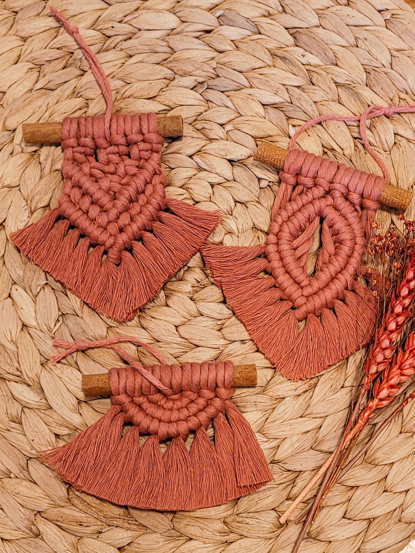 Ensemble d’ornements de Noël - Cannelle bohème