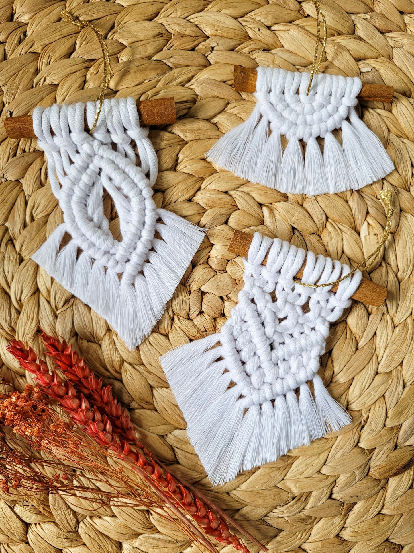 Ensemble d’ornements de Noël - Cannelle bohème