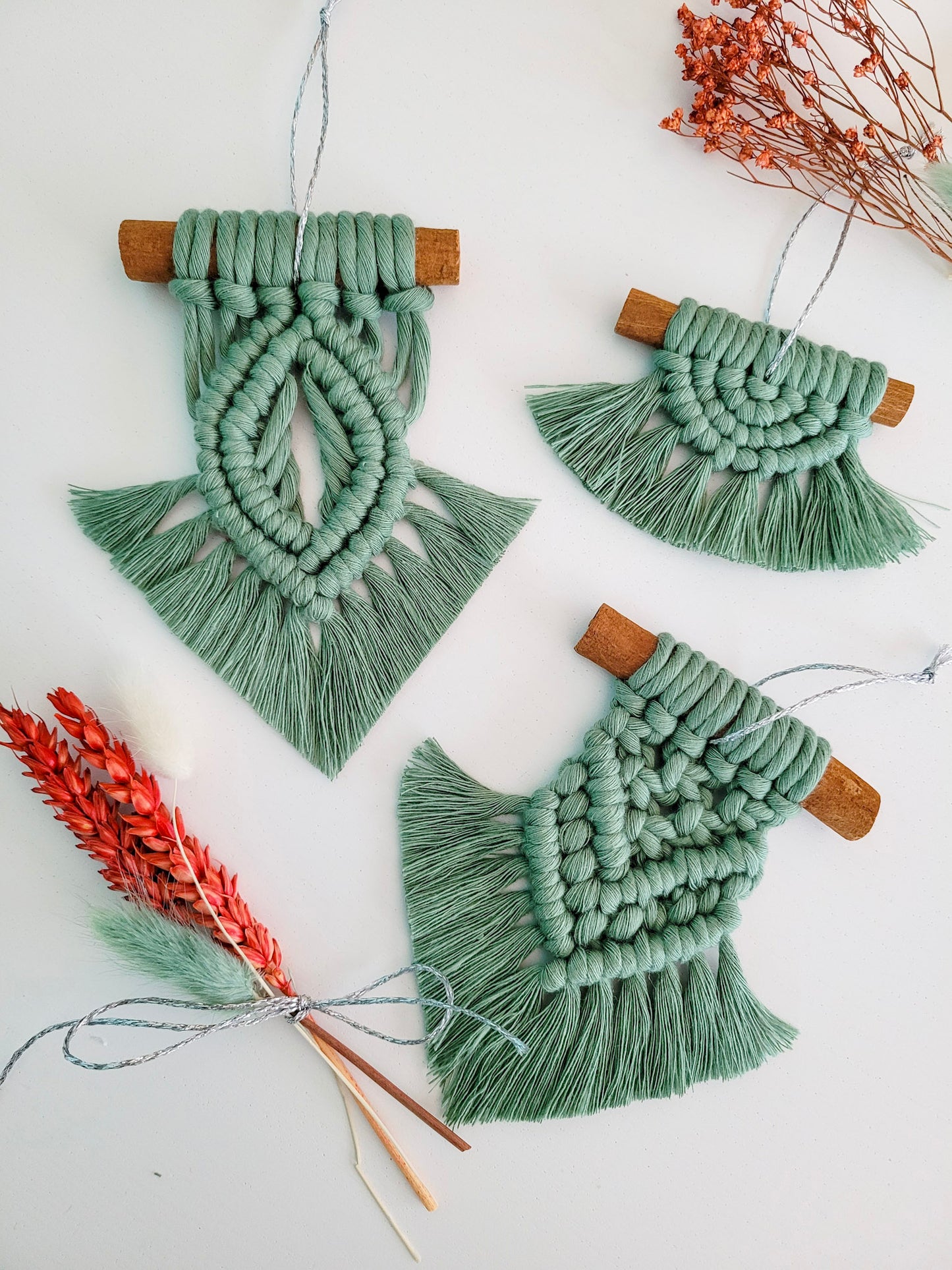 Ensemble d’ornements de Noël - Cannelle bohème